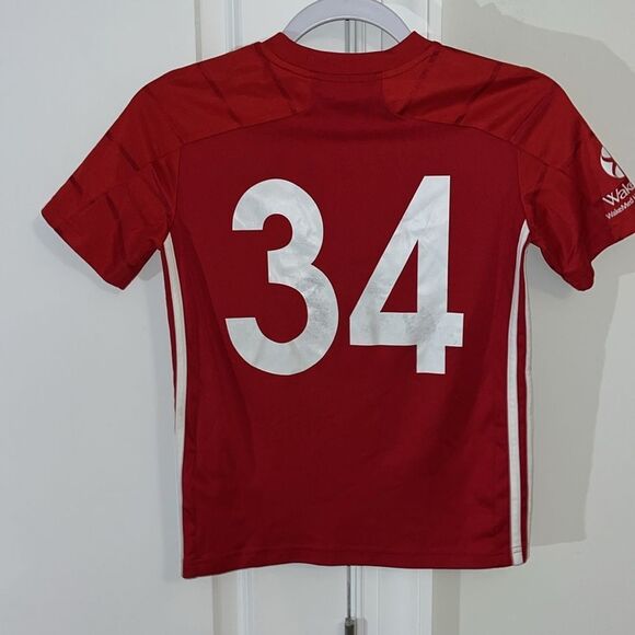 Adidas North Carolina FC Soccer Hurricanes Logo Hockey kids youth jersey 9/10 S - Picture 2 of 3